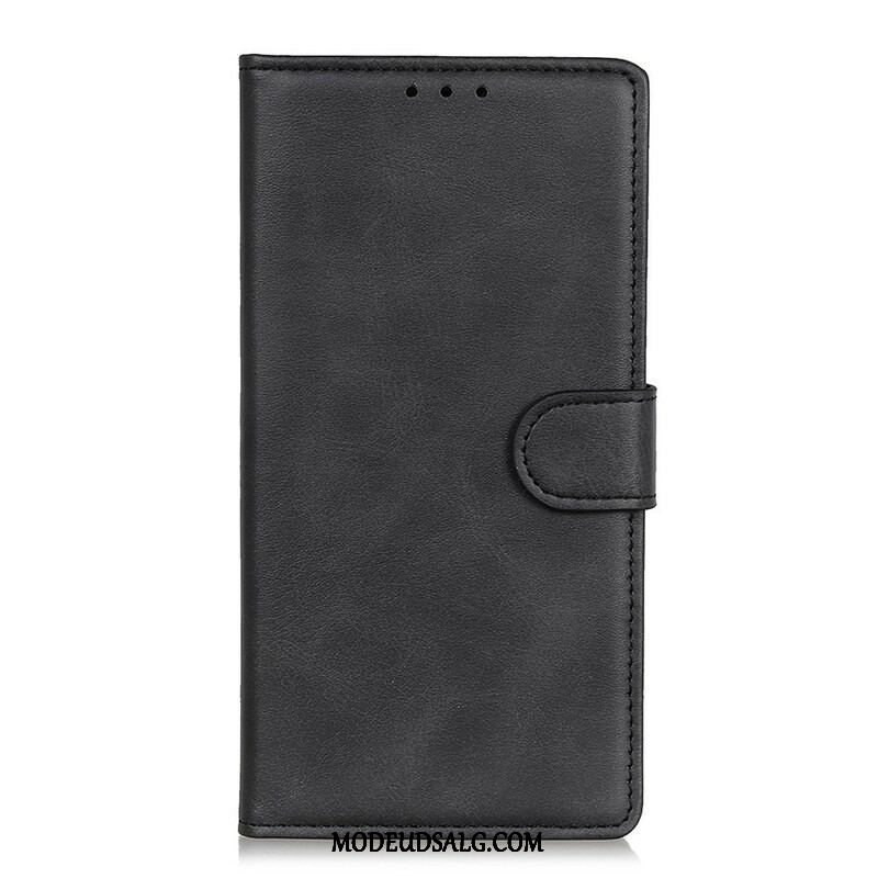 Flip Cover OnePlus Nord 2 5G Mat Retro Lædereffekt