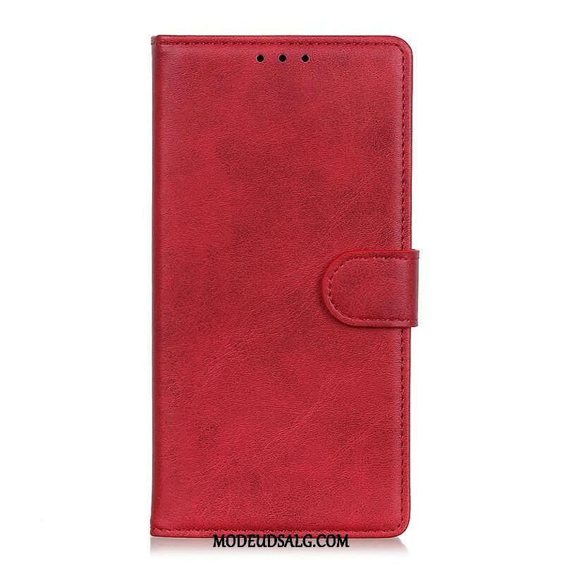 Flip Cover OnePlus Nord 2 5G Mat Retro Lædereffekt