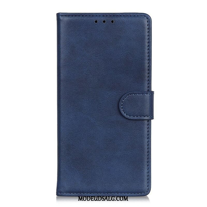 Flip Cover OnePlus Nord 2 5G Mat Retro Lædereffekt