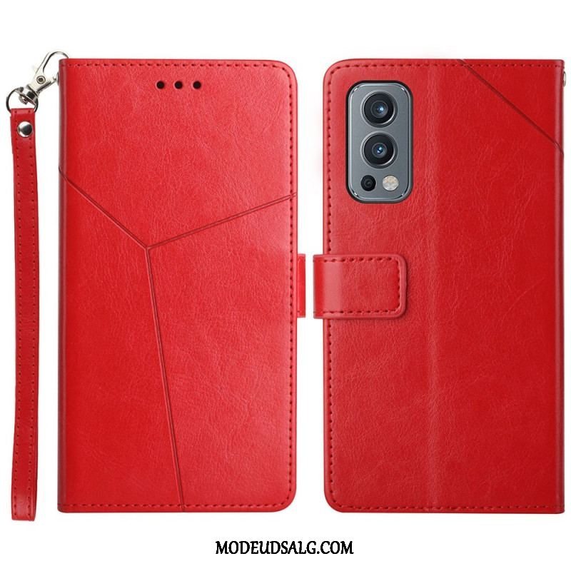 Flip Cover OnePlus Nord 2 5G Stil Læder Geo Y Design