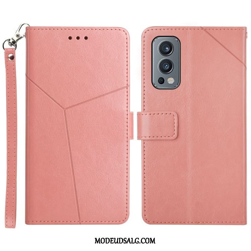 Flip Cover OnePlus Nord 2 5G Stil Læder Geo Y Design