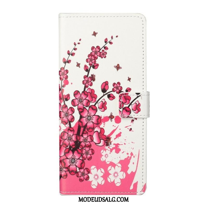 Flip Cover OnePlus Nord 2 5G Tropiske Blomster