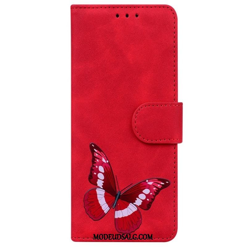 Flip Cover OnePlus Nord 2T 5G Sommerfugle Mønster