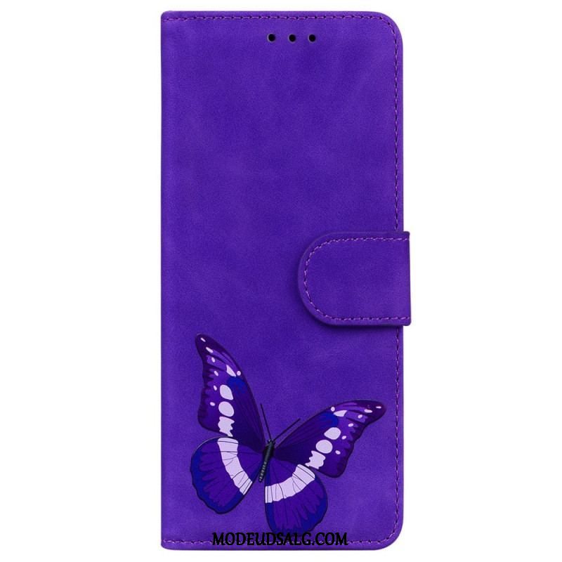 Flip Cover OnePlus Nord 2T 5G Sommerfugle Mønster