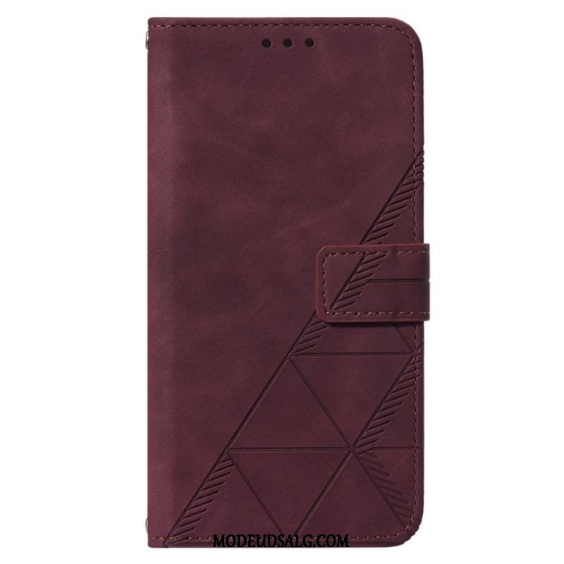 Flip Cover OnePlus Nord 2T 5G Trekanter Med Snor