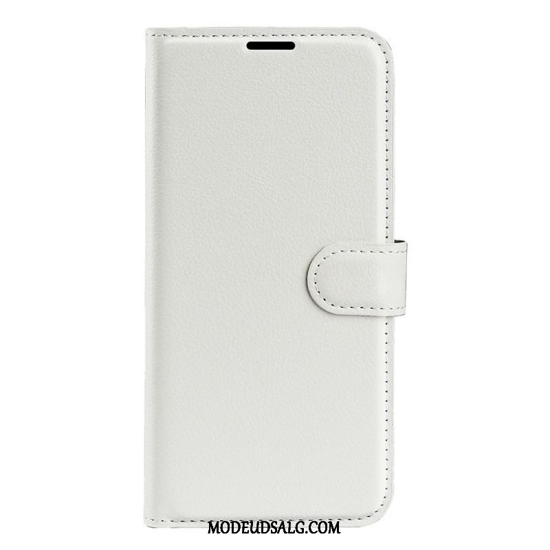 Flip Cover OnePlus Nord CE 2 5G Litchi Imiteret Læder