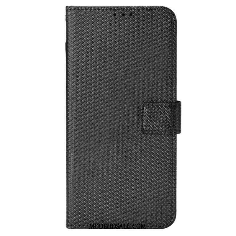 Flip Cover OnePlus Nord CE 2 5G Med Snor Strappy Diamond Texture