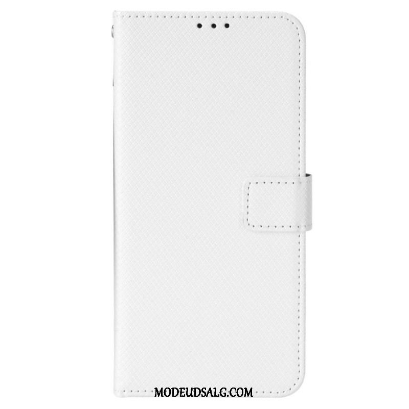 Flip Cover OnePlus Nord CE 2 5G Med Snor Strappy Diamond Texture