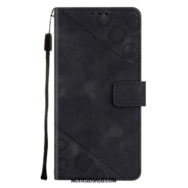 Flip Cover OnePlus Nord CE 3 Lite 5G Med Snor Strappy 70'er Stil