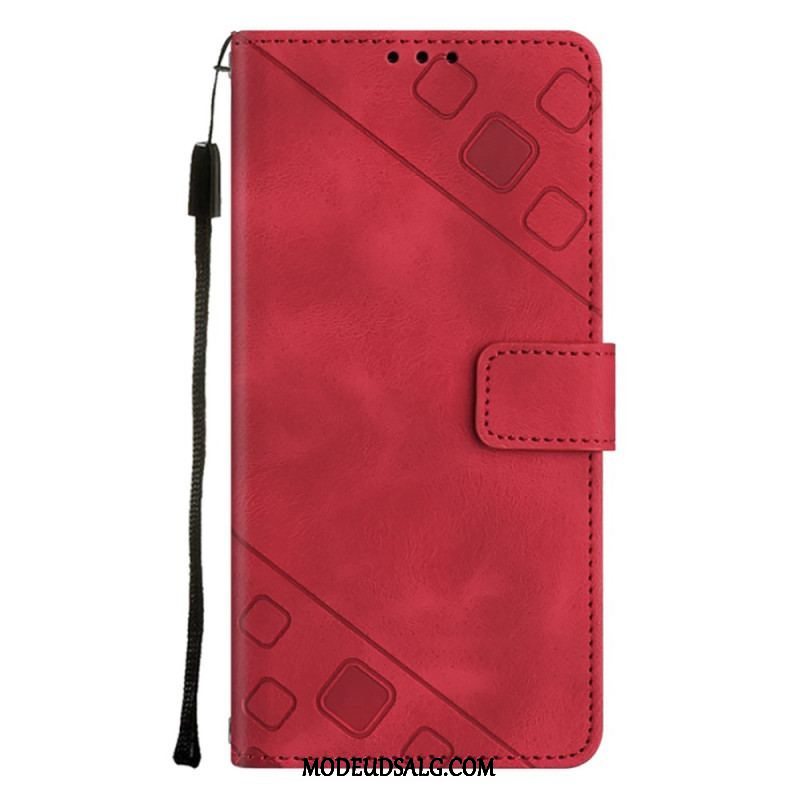 Flip Cover OnePlus Nord CE 3 Lite 5G Med Snor Strappy 70'er Stil