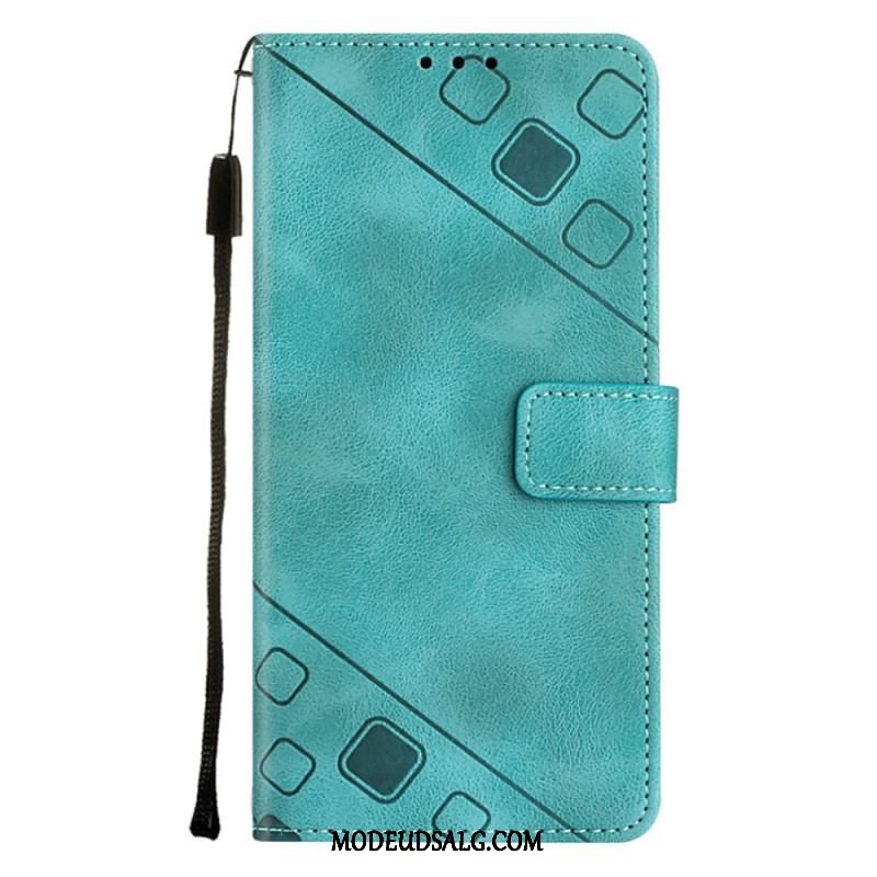 Flip Cover OnePlus Nord CE 3 Lite 5G Med Snor Strappy 70'er Stil