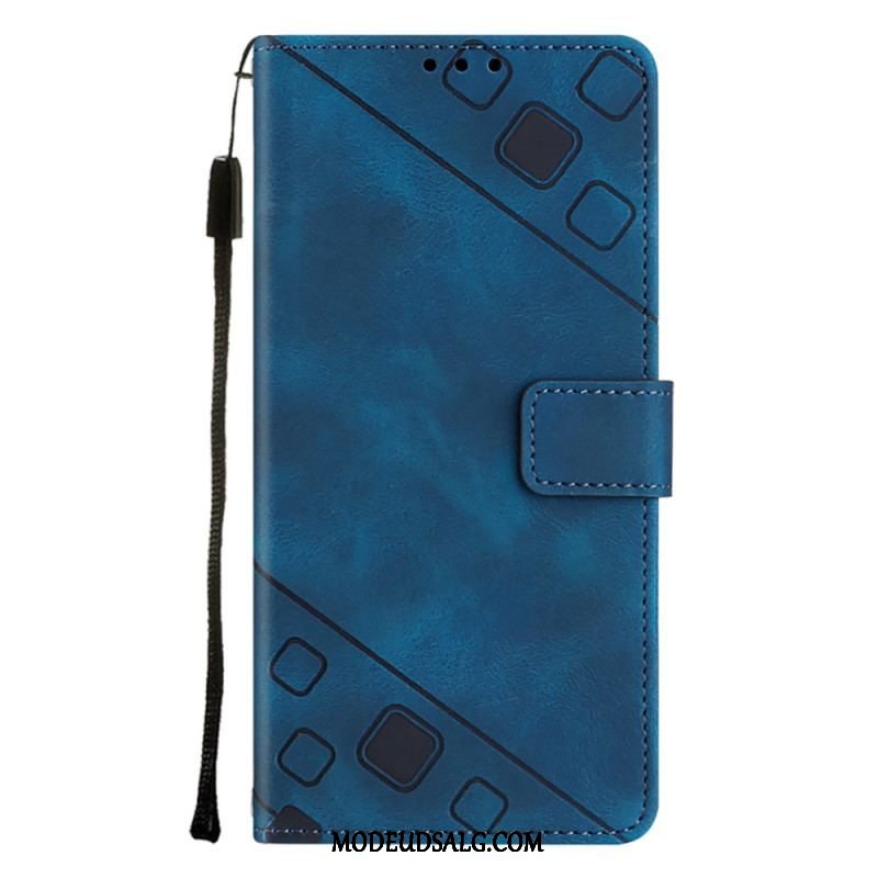 Flip Cover OnePlus Nord CE 3 Lite 5G Med Snor Strappy 70'er Stil