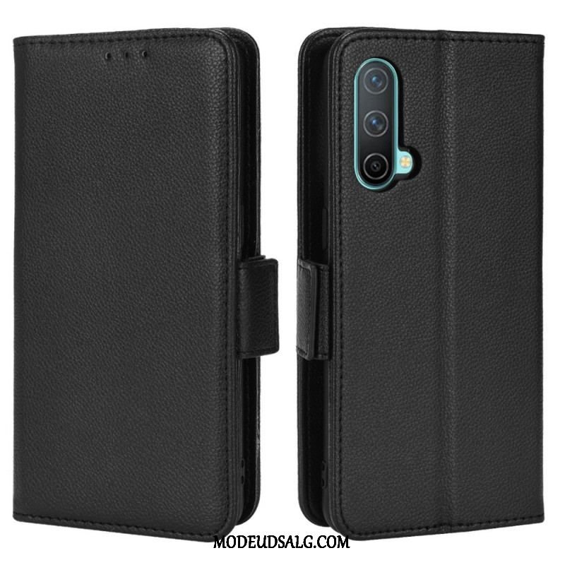 Flip Cover OnePlus Nord CE 5G Læder Cover Flap Dobbelt Nye Farver