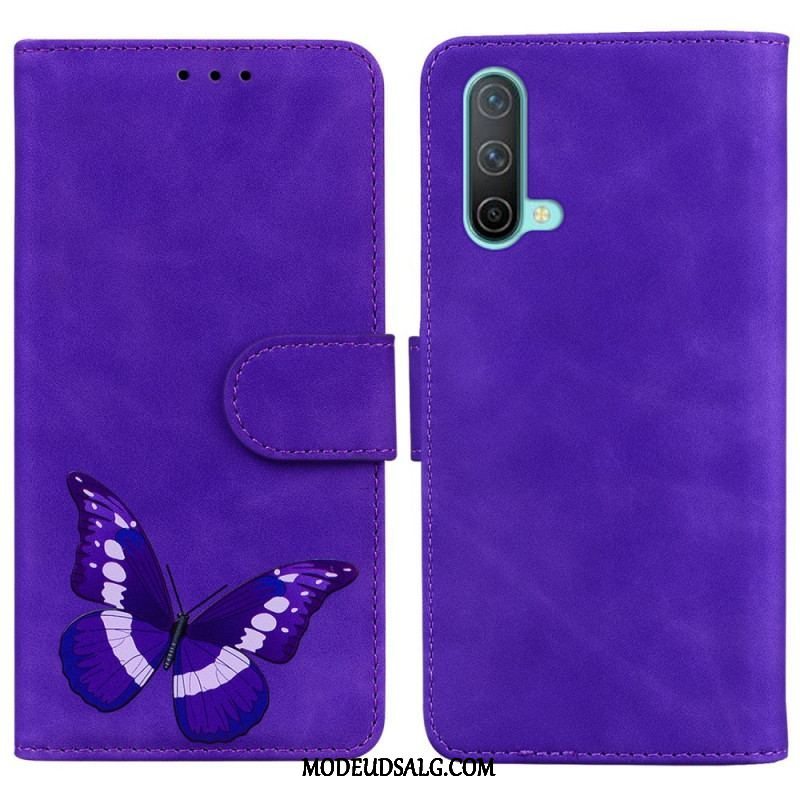 Flip Cover OnePlus Nord CE 5G Skin-touch Butterfly