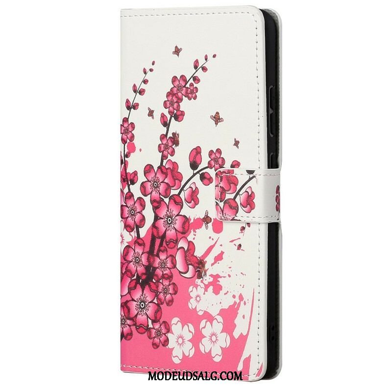 Flip Cover OnePlus Nord CE 5G Tropiske Blomster