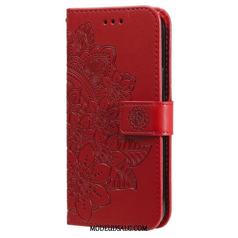 Flip Cover Oneplus 12 5g Blomster Blomstermønster Rem