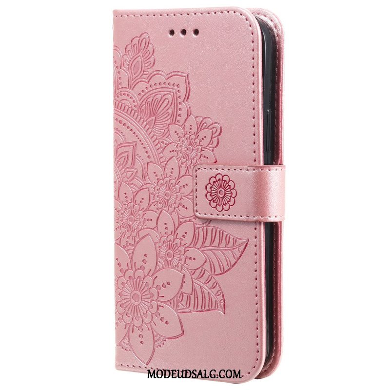 Flip Cover Oneplus 12 5g Blomster Blomstermønster Rem