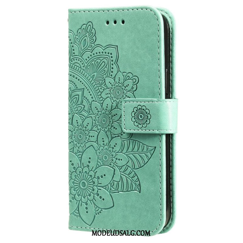 Flip Cover Oneplus 12 5g Blomster Blomstermønster Rem