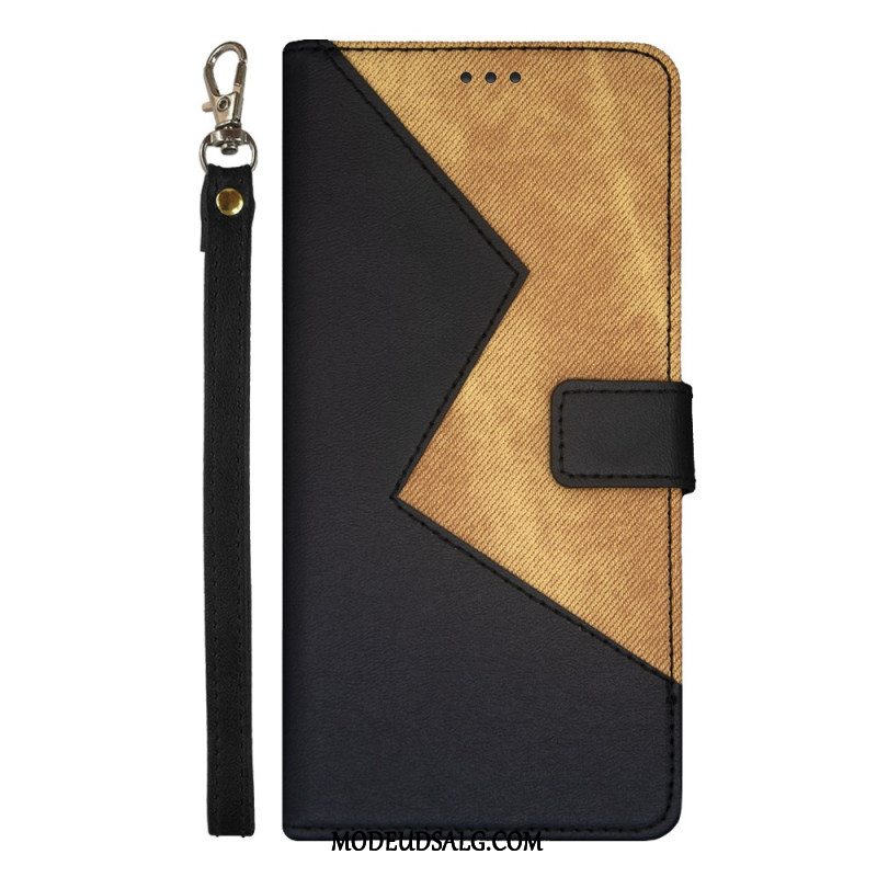 Flip Cover Oneplus 12 5g Tofarvet Rem Idewei