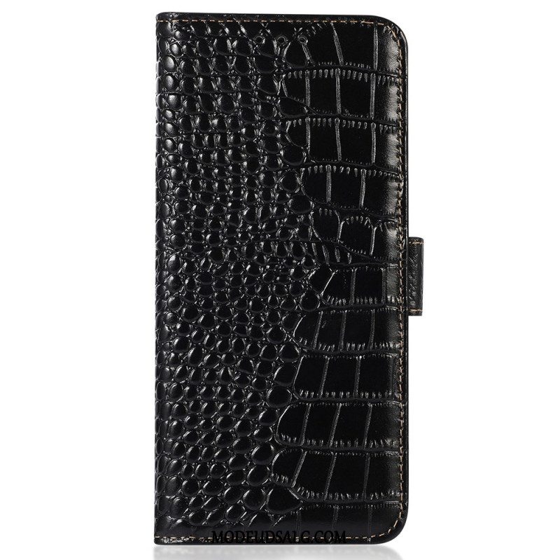 Flip Cover Oneplus 12r Crocodile Style Rfid-blokering