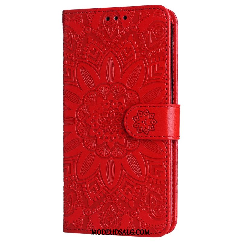 Flip Cover Oneplus 12r Pragtfuld Mandala Med Rem