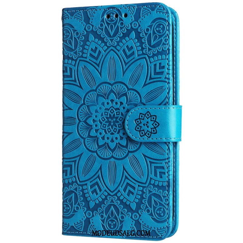 Flip Cover Oneplus 12r Pragtfuld Mandala Med Rem