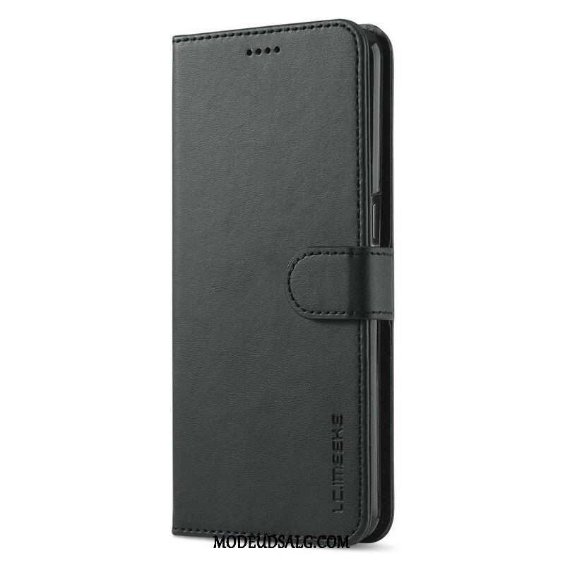 Flip Cover Oppo A16 / A16s Lc.imeeke Lædereffekt