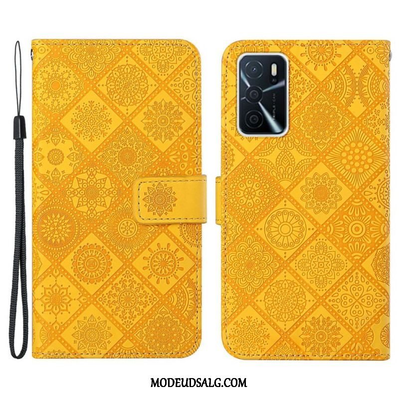 Flip Cover Oppo A16 / A16s Tapestry Mønster