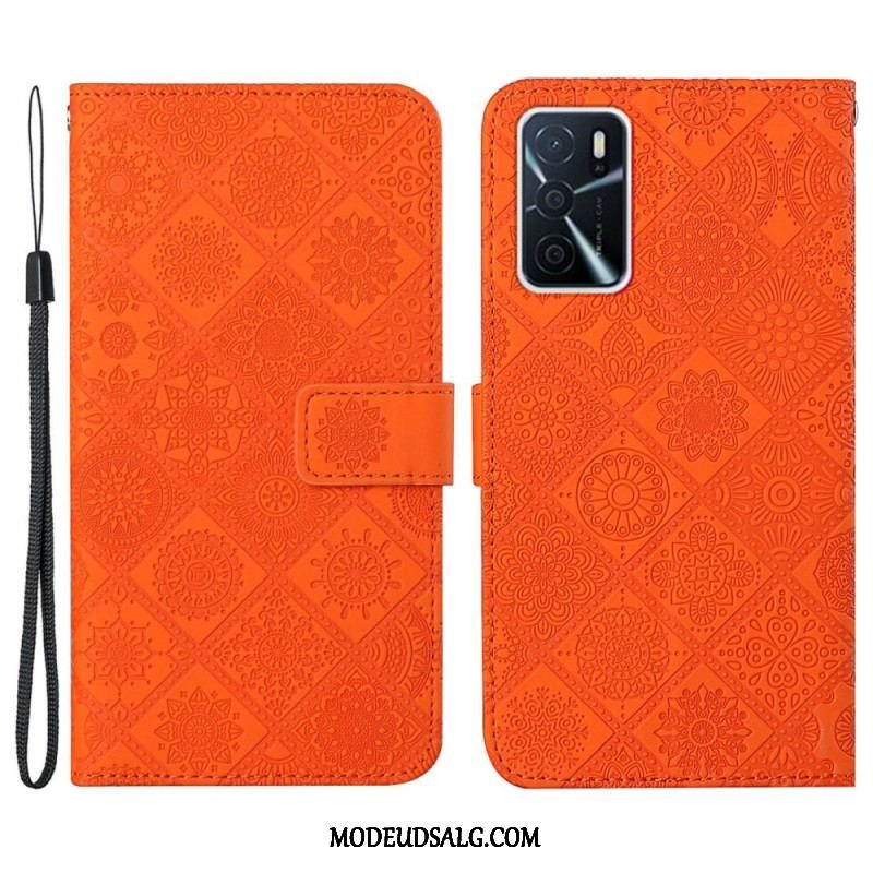 Flip Cover Oppo A16 / A16s Tapestry Mønster