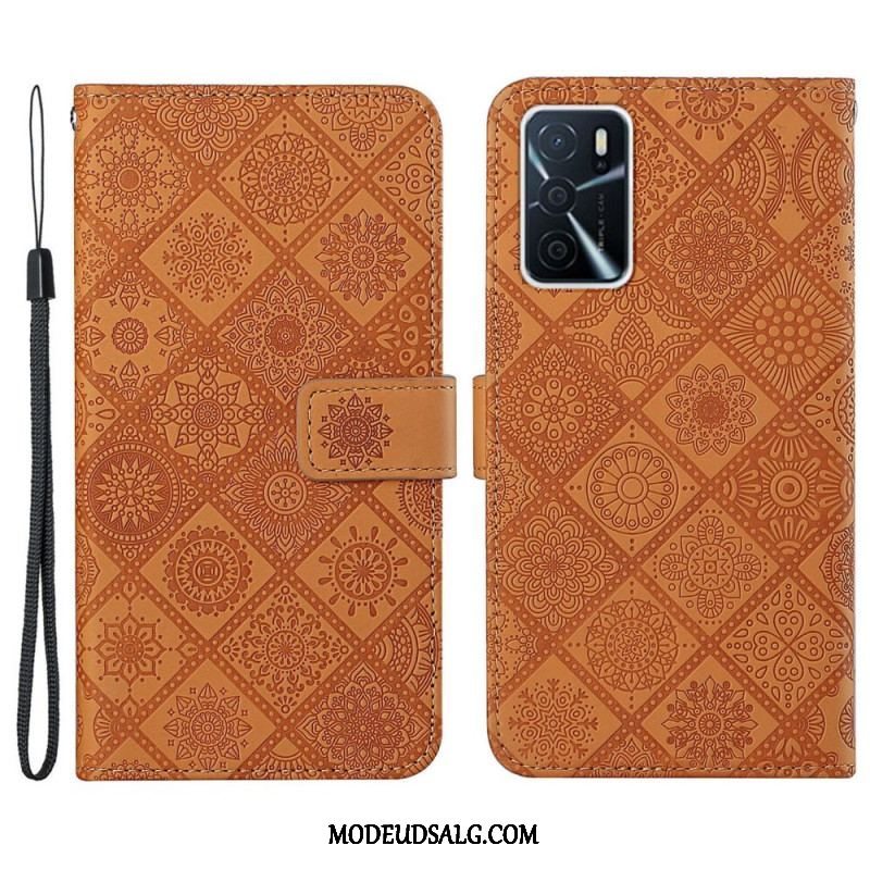 Flip Cover Oppo A16 / A16s Tapestry Mønster