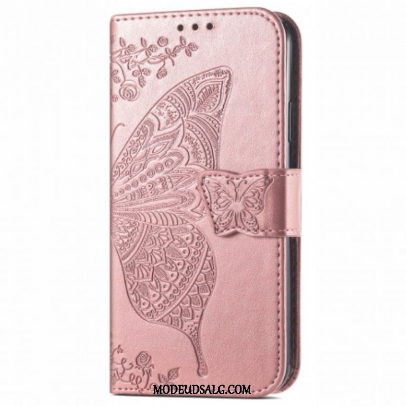 Flip Cover Oppo A94 5G Halve Sommerfugle