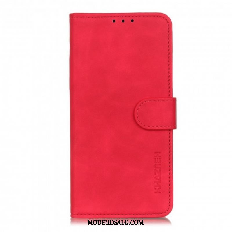 Flip Cover Oppo Find X3 Lite Mat Vintage Lædereffekt Khazneh