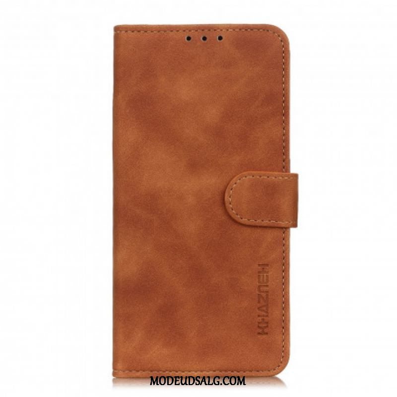 Flip Cover Oppo Find X3 Lite Mat Vintage Lædereffekt Khazneh