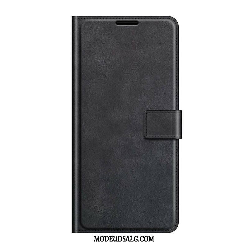 Flip Cover Oppo Find X3 Neo Slank Ekstrem Lædereffekt