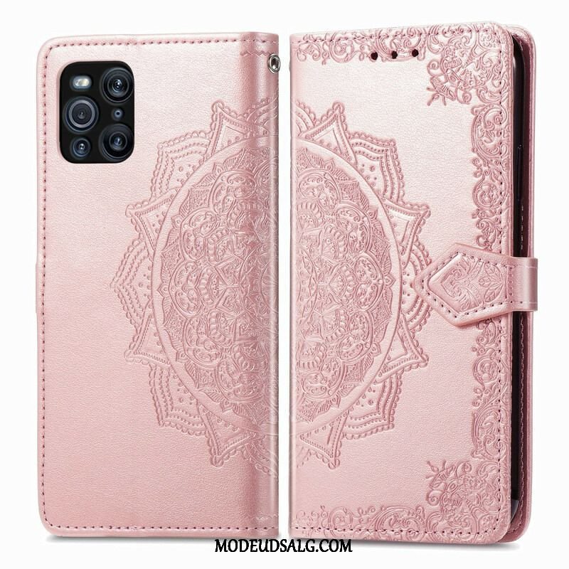 Flip Cover Oppo Find X3 Pro Mandala Middelalder