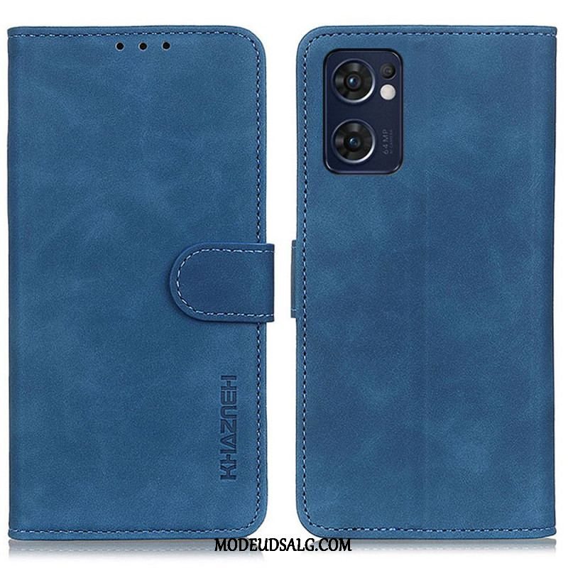 Flip Cover Oppo Find X5 Lite Khazneh Vintage Lædereffekt