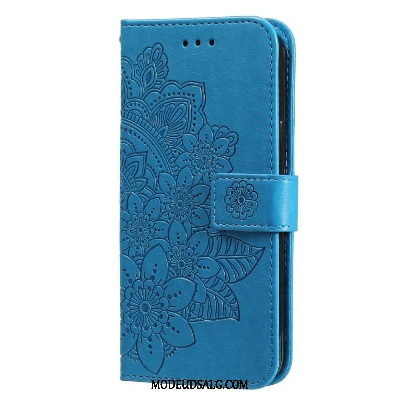 Flip Cover Oppo Find X5 Med Snor Strappy Mandala