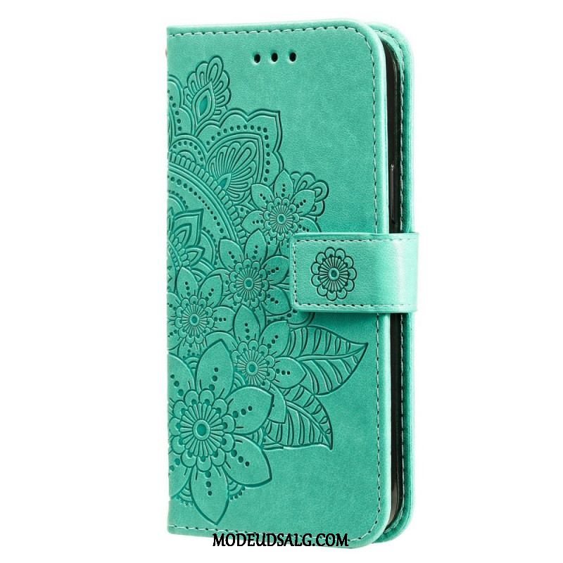 Flip Cover Oppo Find X5 Med Snor Strappy Mandala