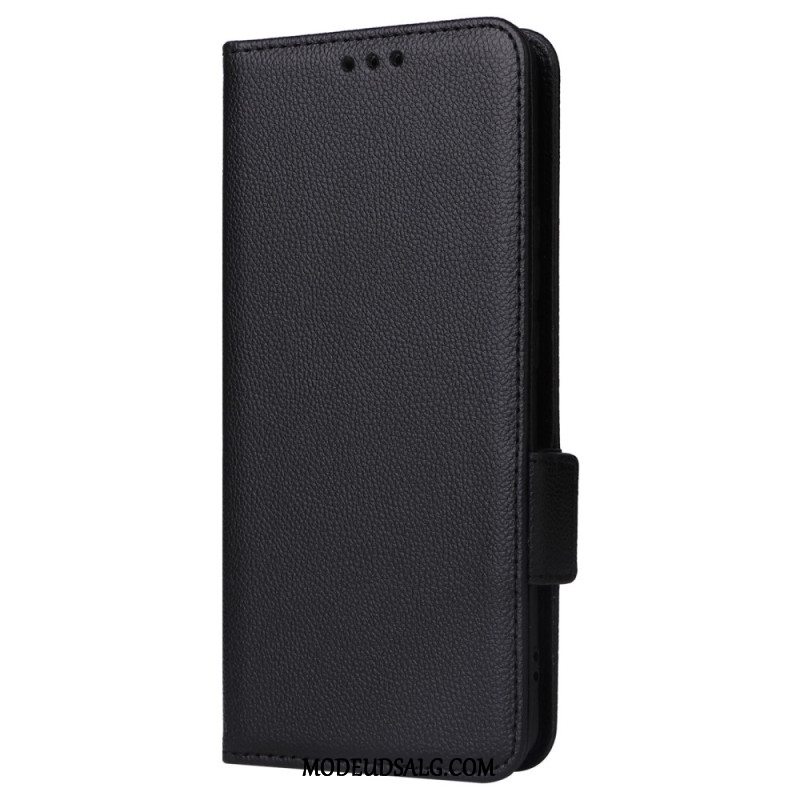 Flip Cover Oppo Reno 11 5g Litchi-tekstur Med Rem