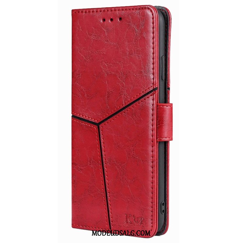 Flip Cover Oppo Reno 11f 5g Retro Geometrisk Mønster