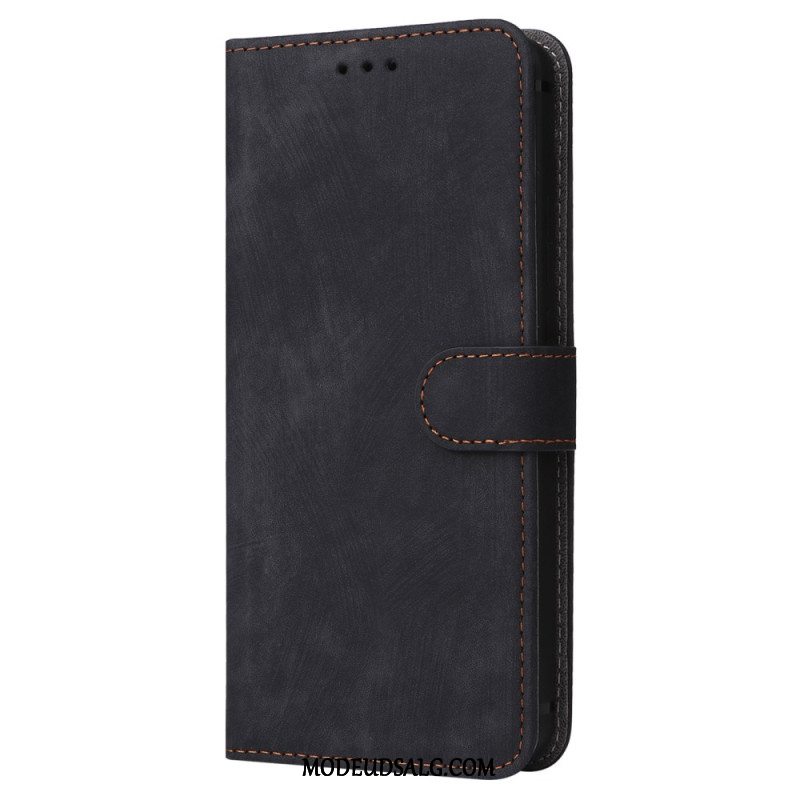 Flip Cover Oppo Reno 11f 5g Ruskindseffekt Rfid-blokering Og Strop