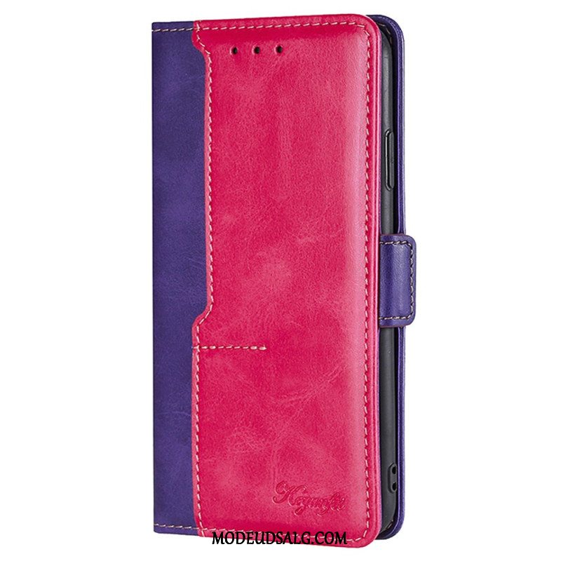 Flip Cover Oppo Reno 11f 5g Tofarvet Design