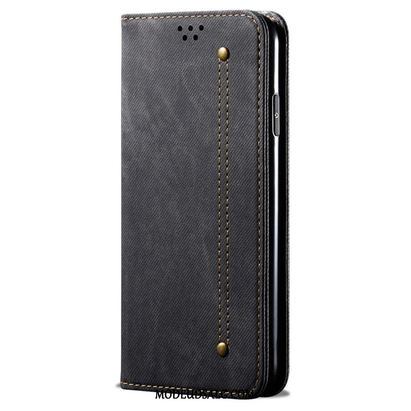 Flip Cover Oppo Reno 12 5g Jeansstof