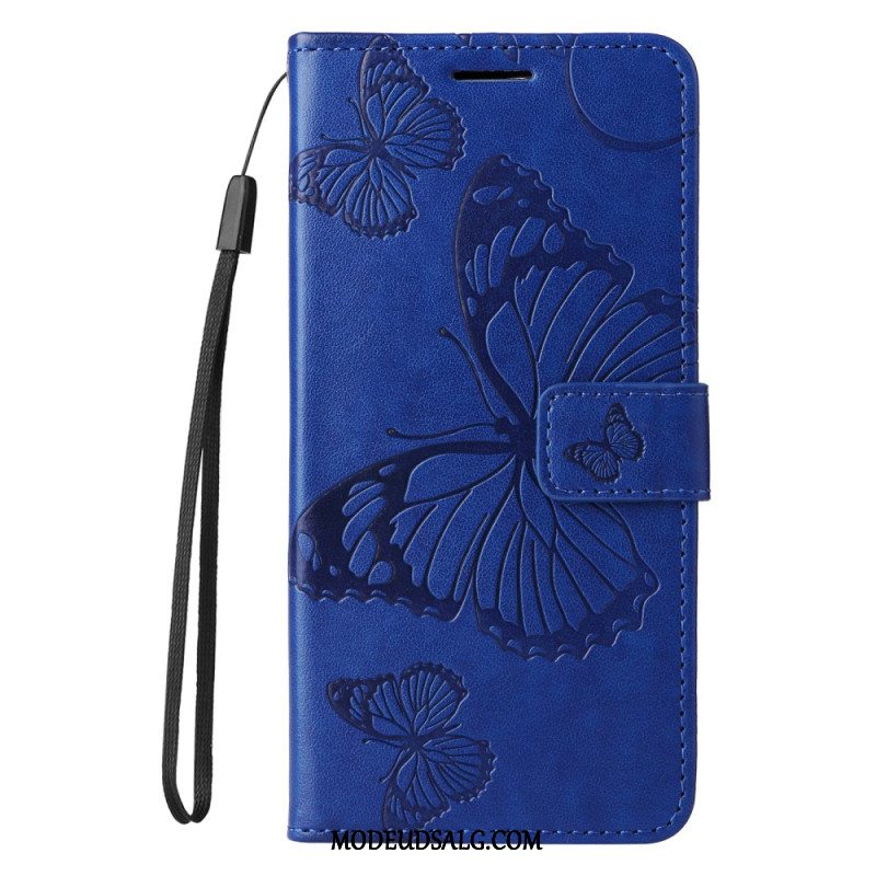 Flip Cover Oppo Reno 12 5g Kæmpesommerfugle