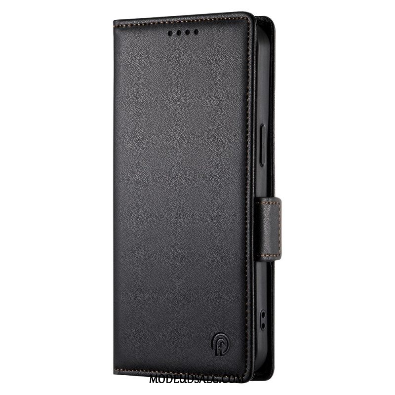 Flip Cover Oppo Reno 12 5g Lædereffekt