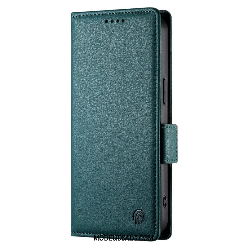 Flip Cover Oppo Reno 12 5g Lædereffekt