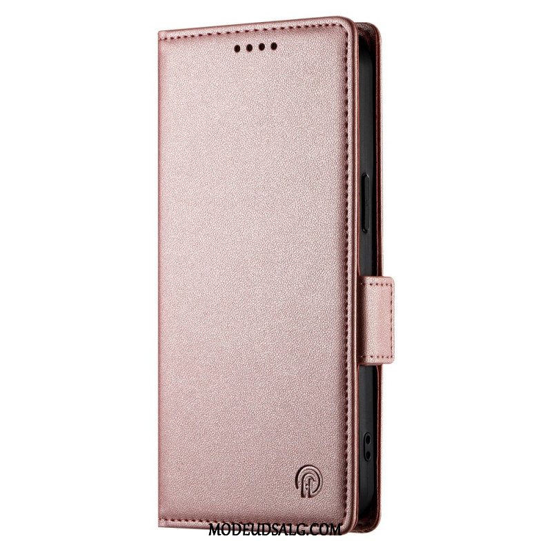 Flip Cover Oppo Reno 12 5g Lædereffekt