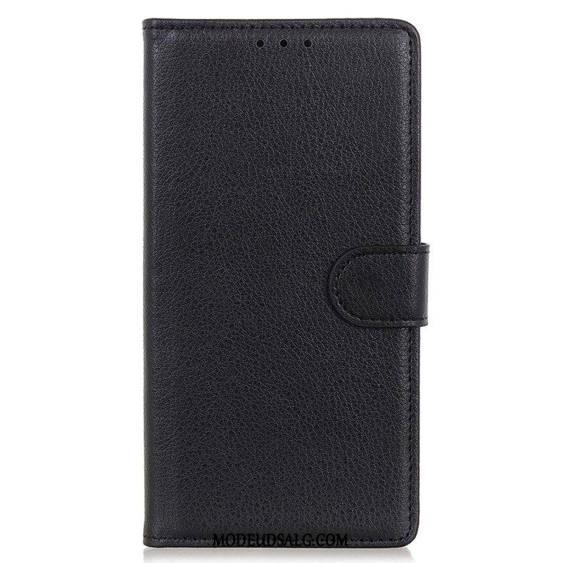 Flip Cover Oppo Reno 12 5g Traditionelt Kunstlæder