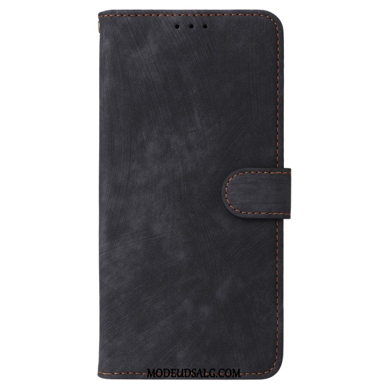 Flip Cover Oppo Reno 12f 5g Ruskindseffekt Rfid-blokering Og Strop