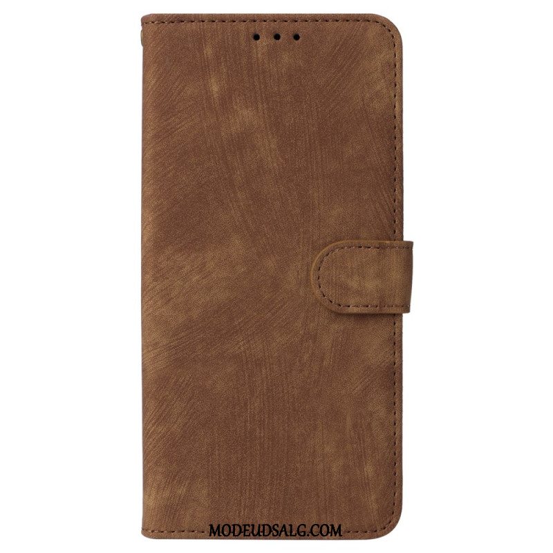 Flip Cover Oppo Reno 12f 5g Ruskindseffekt Rfid-blokering Og Strop